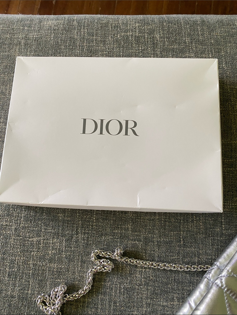 Dior Silver Limited Edition Quilted Pouch - Picture 10 of 11